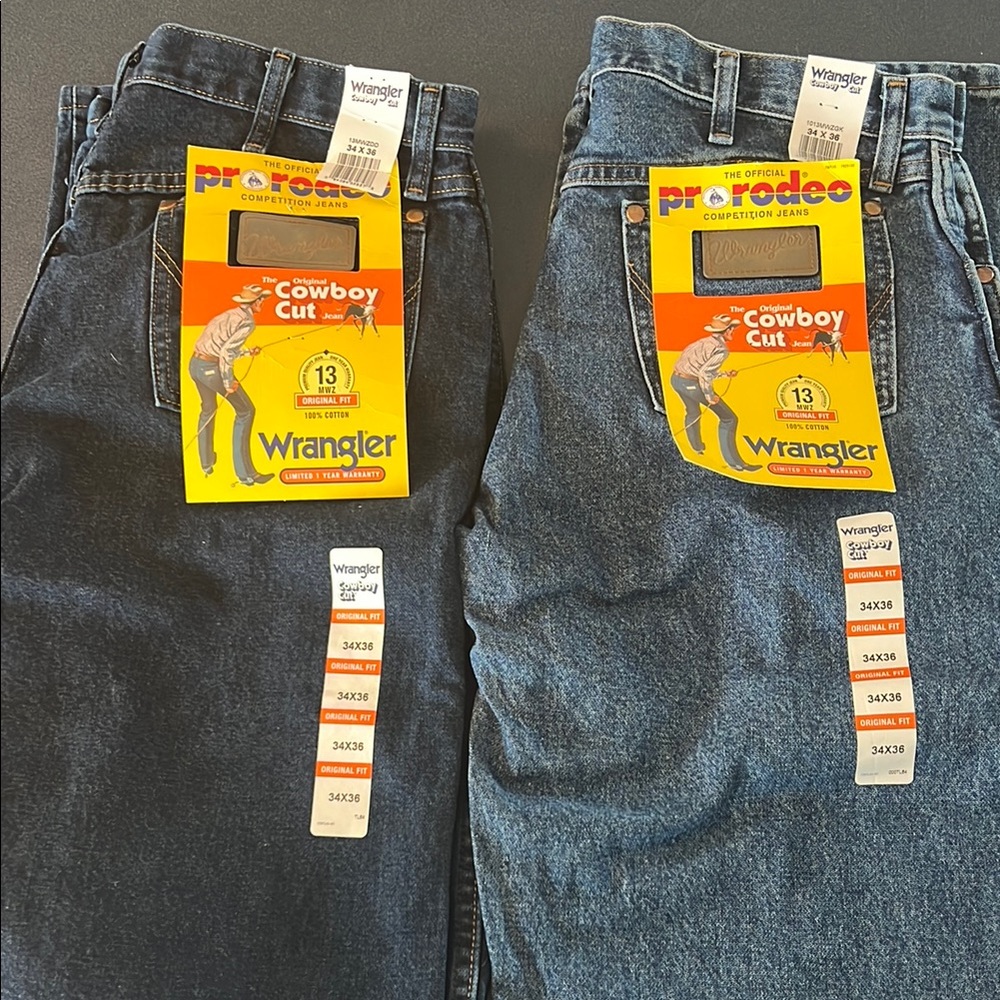 Wrangler Men's Cowboy Cut Jeans - Dark Blue